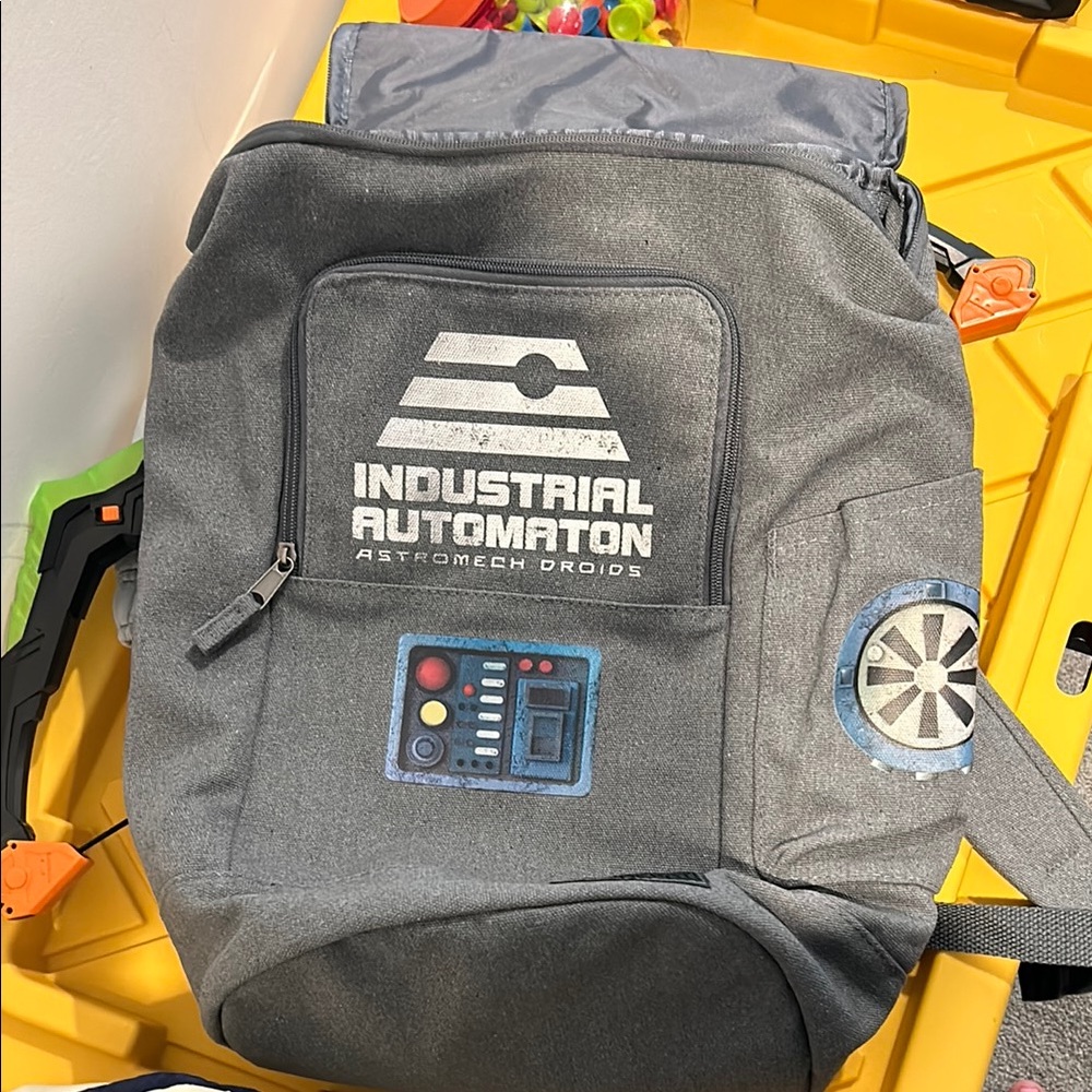 Disney Industrial Automation Kids Backpack - Gray and Blue